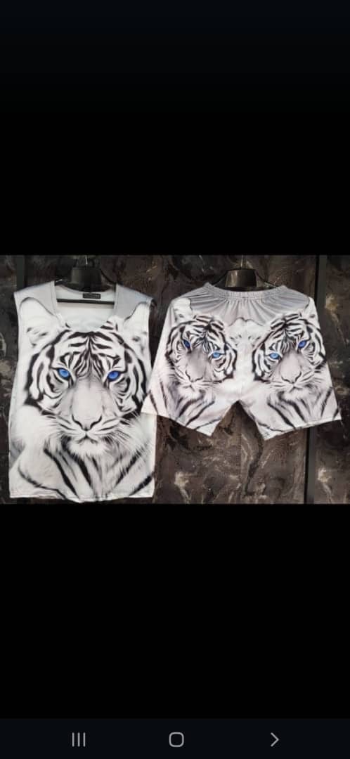 تاپ و شلوارک مردانه تمام چاپ