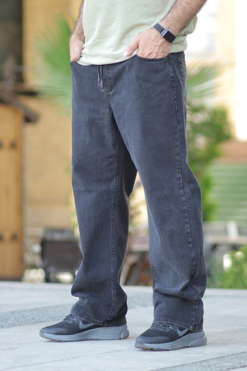 شلوار لی بگ استایل لی کمر کش سایز بزرگ