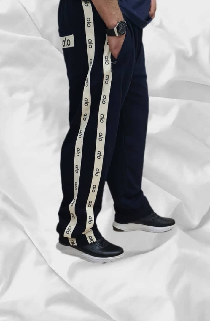 شلوار اسلش بغل خط دار مردانه سایز بزرگ