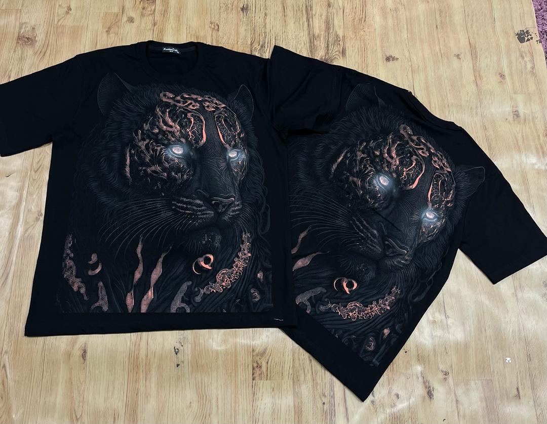 تیشرت پنبه یقه گرد‌ مردانه سایز بزرگ